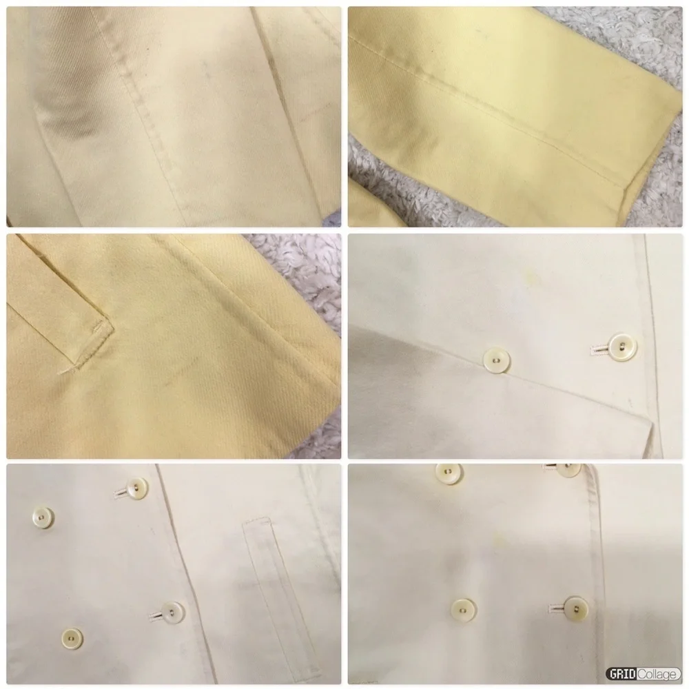 Eileen Fisher yellow dbl breasted jacket